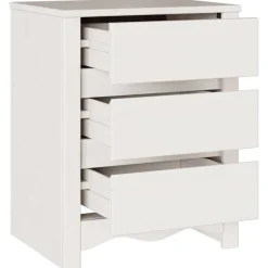 vidaXL Mesa de Café Drammen 45 x 35 x 56 cm Madera de pino macizo White Hot