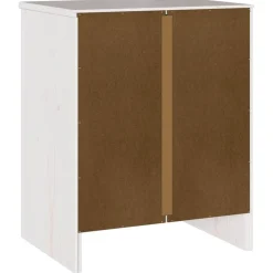 vidaXL Mesa de Café Drammen 45 x 35 x 56 cm Madera de pino macizo White Hot