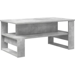 vidaXL Mesa de Café Gris Concreto 90 x 50 x 40 cm Madera de ingeniería Gris hormigón Best