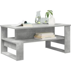 vidaXL Mesa de Café Gris Concreto 90 x 50 x 40 cm Madera de ingeniería Gris hormigón Best