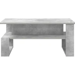 vidaXL Mesa de Café Gris Concreto 90 x 50 x 40 cm Madera de ingeniería Gris hormigón Best