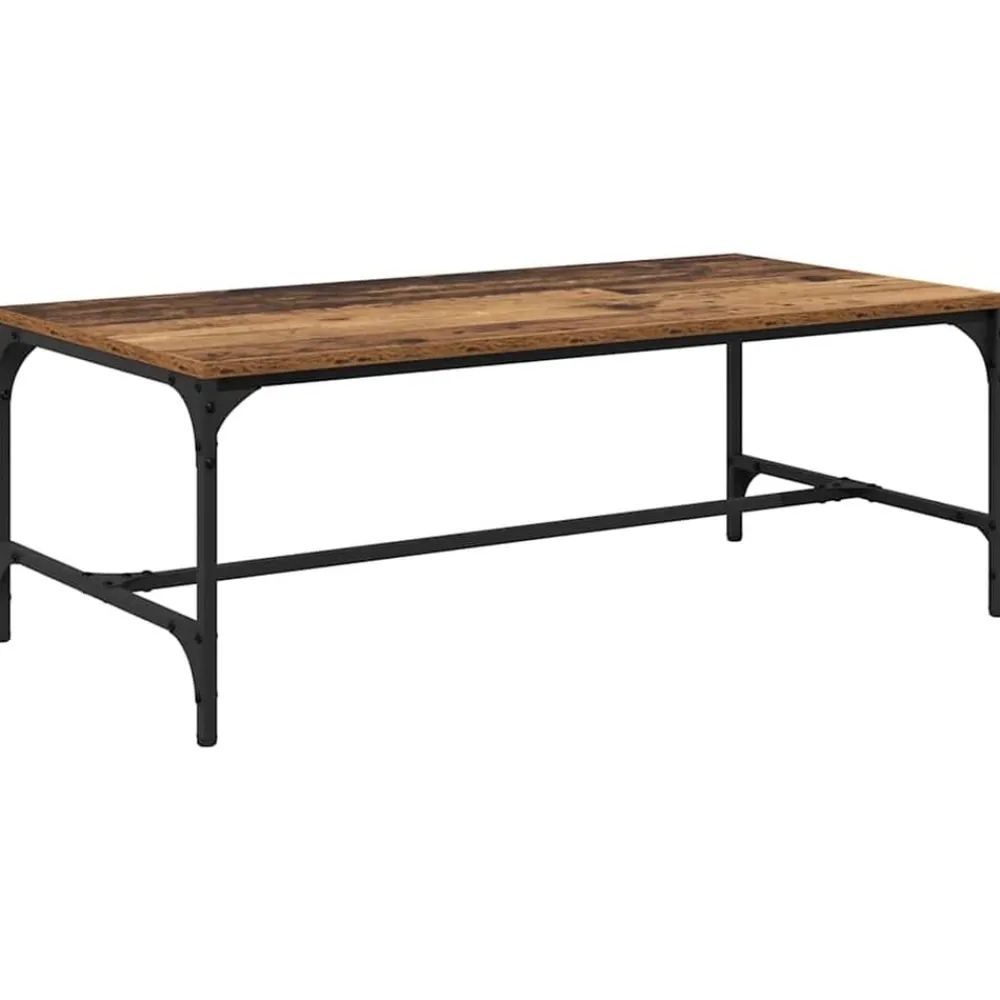 vidaXL Mesa de Café 100 x 50 x 35 cm Madera envejecida Outlet