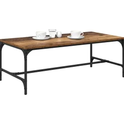 vidaXL Mesa de Café 100 x 50 x 35 cm Madera envejecida Outlet