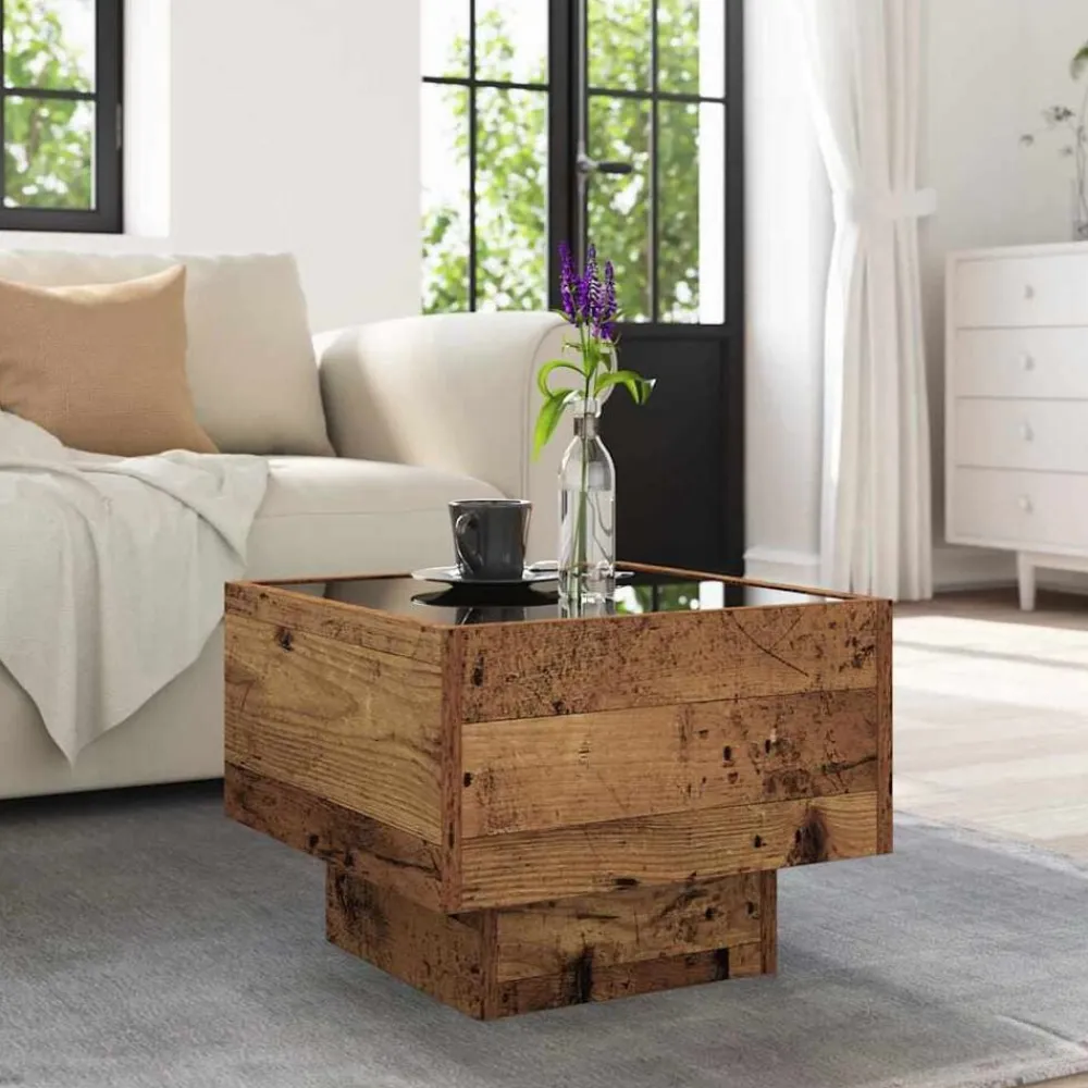 vidaXL Mesas-Mesa de Café 40 x 40 x 30 cm Madera contrachapada