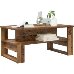 vidaXL Mesas-Mesa de Café Madera vieja 90 x 50 x 40 cm Madera de ingeniería
