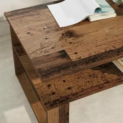 vidaXL Mesas-Mesa de Café Madera vieja 90 x 50 x 40 cm Madera de ingeniería