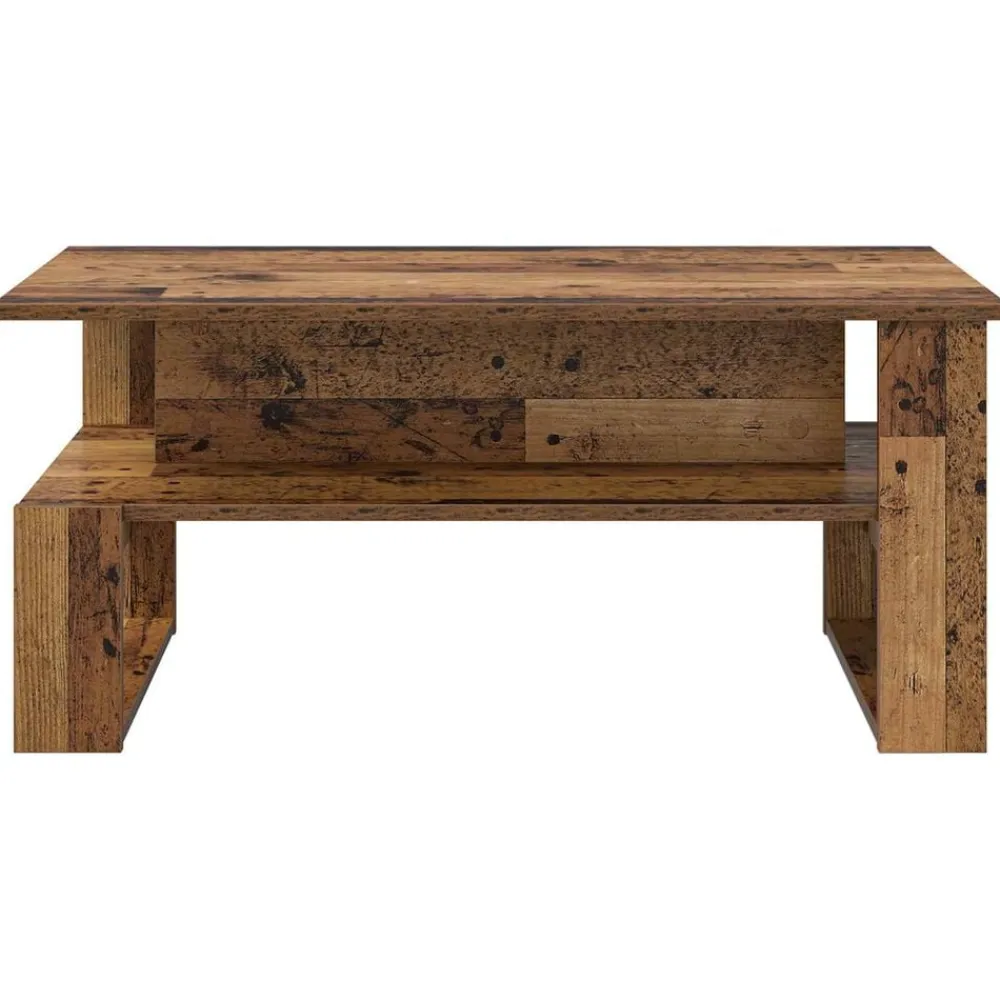 vidaXL Mesas-Mesa de Café Madera vieja 90 x 50 x 40 cm Madera de ingeniería