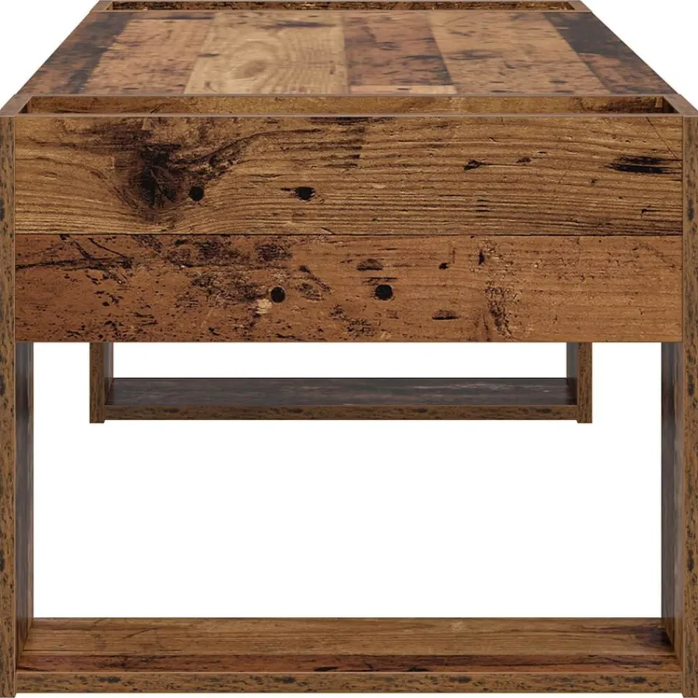 vidaXL Mesa de Café Madera vieja 110 x 50 x 41 cm Madera de ingeniería Madera envejecida Online