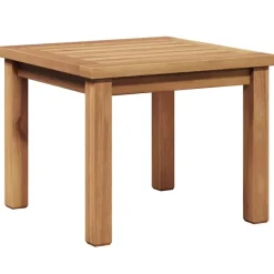 vidaXL Muebles De Jardín-Mesa de Café Marrón 45 x 45 x 36 cm Madera de teca maciza
