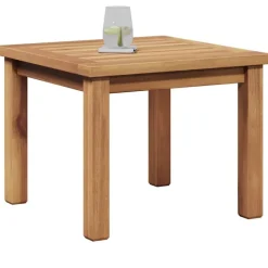 vidaXL Muebles De Jardín-Mesa de Café Marrón 45 x 45 x 36 cm Madera de teca maciza