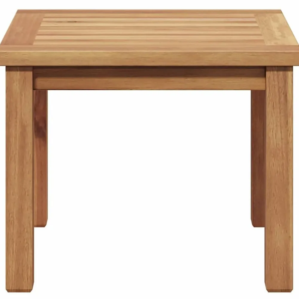 vidaXL Muebles De Jardín-Mesa de Café Marrón 45 x 45 x 36 cm Madera de teca maciza