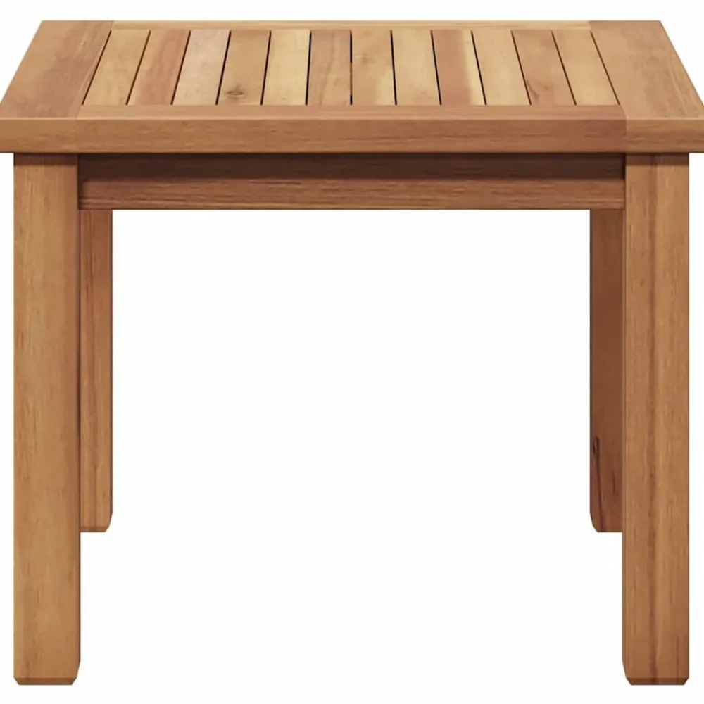 vidaXL Muebles De Jardín-Mesa de Café Marrón 45 x 45 x 36 cm Madera de teca maciza