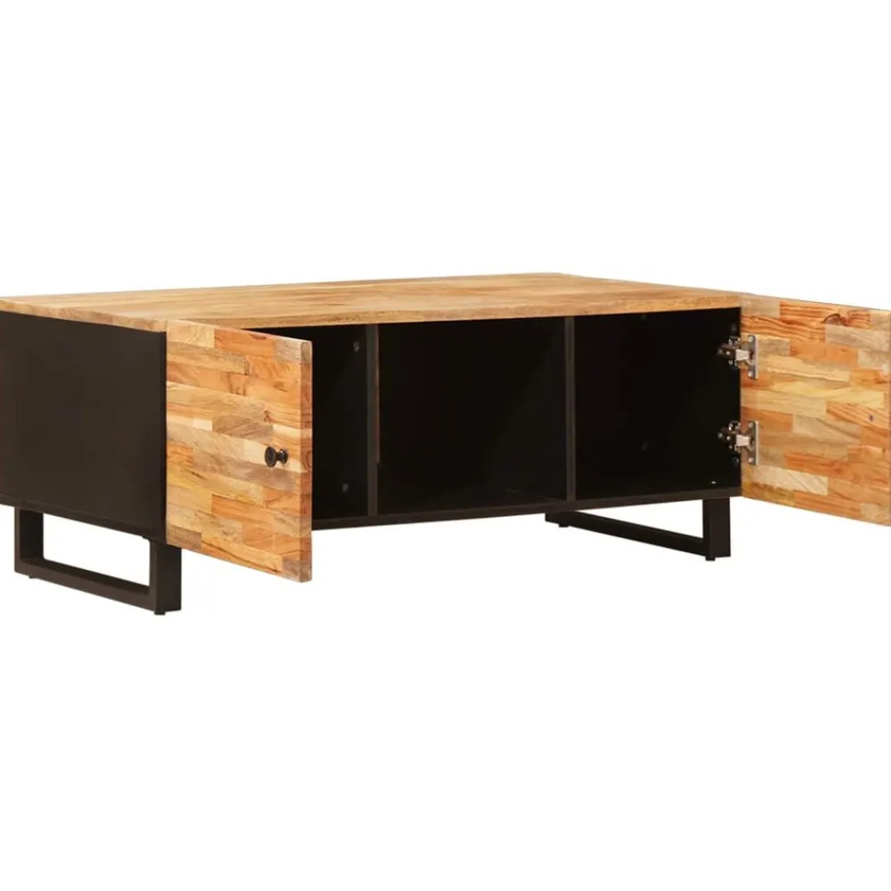 vidaXL Mesas-Mesa de Café Marrón 100 x 54 x 40 cm Madera de mango maciza