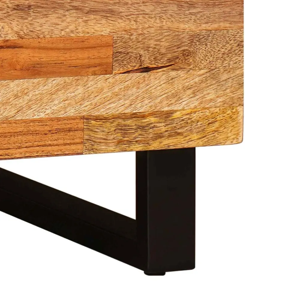 vidaXL Mesas-Mesa de Café Marrón 100 x 54 x 40 cm Madera de mango maciza