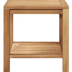 vidaXL Mesa de Café Marrón 45 x 45 x 45 cm Madera de teca maciza Sale