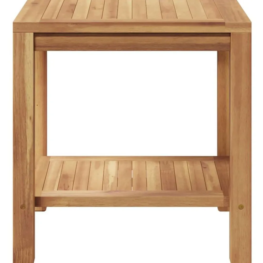 vidaXL Mesa de Café Marrón 45 x 45 x 45 cm Madera de teca maciza Sale