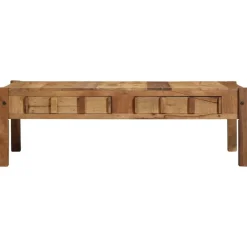 vidaXL Mesas-Mesa de Café Marrón 110 x 54 x 35 cm Madera sólida recuperada