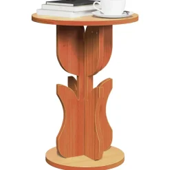vidaXL Mesas-Mesa de Café Marrón cera 39,5 x 39,5 x 53,5 cm