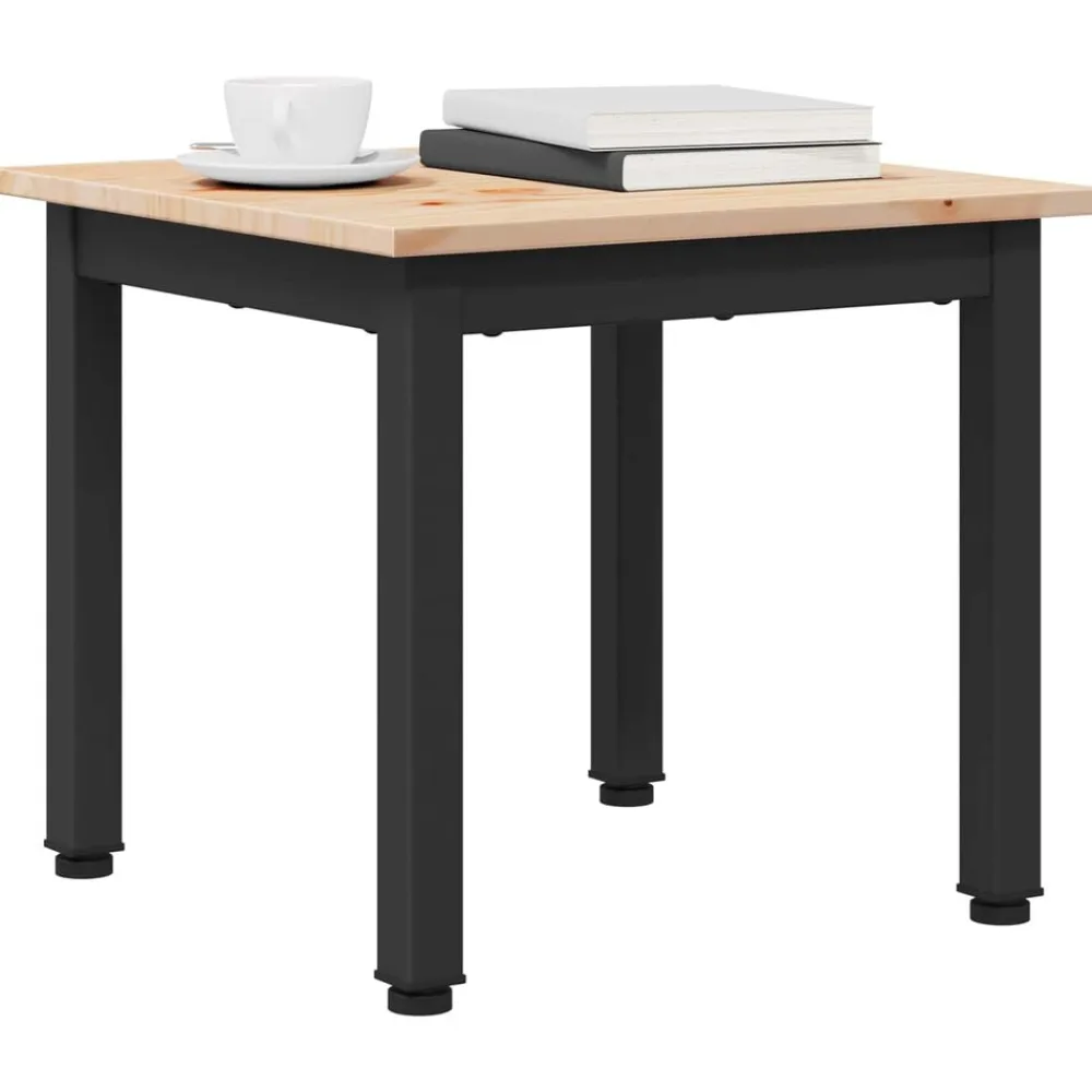 vidaXL Mesas-Mesa de Café 40 x 40 x 36 cm Madera de pino macizo