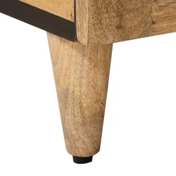 vidaXL Mesa de Café 80 x 50 x 40 cm Madera de mango maciza Natural Discount