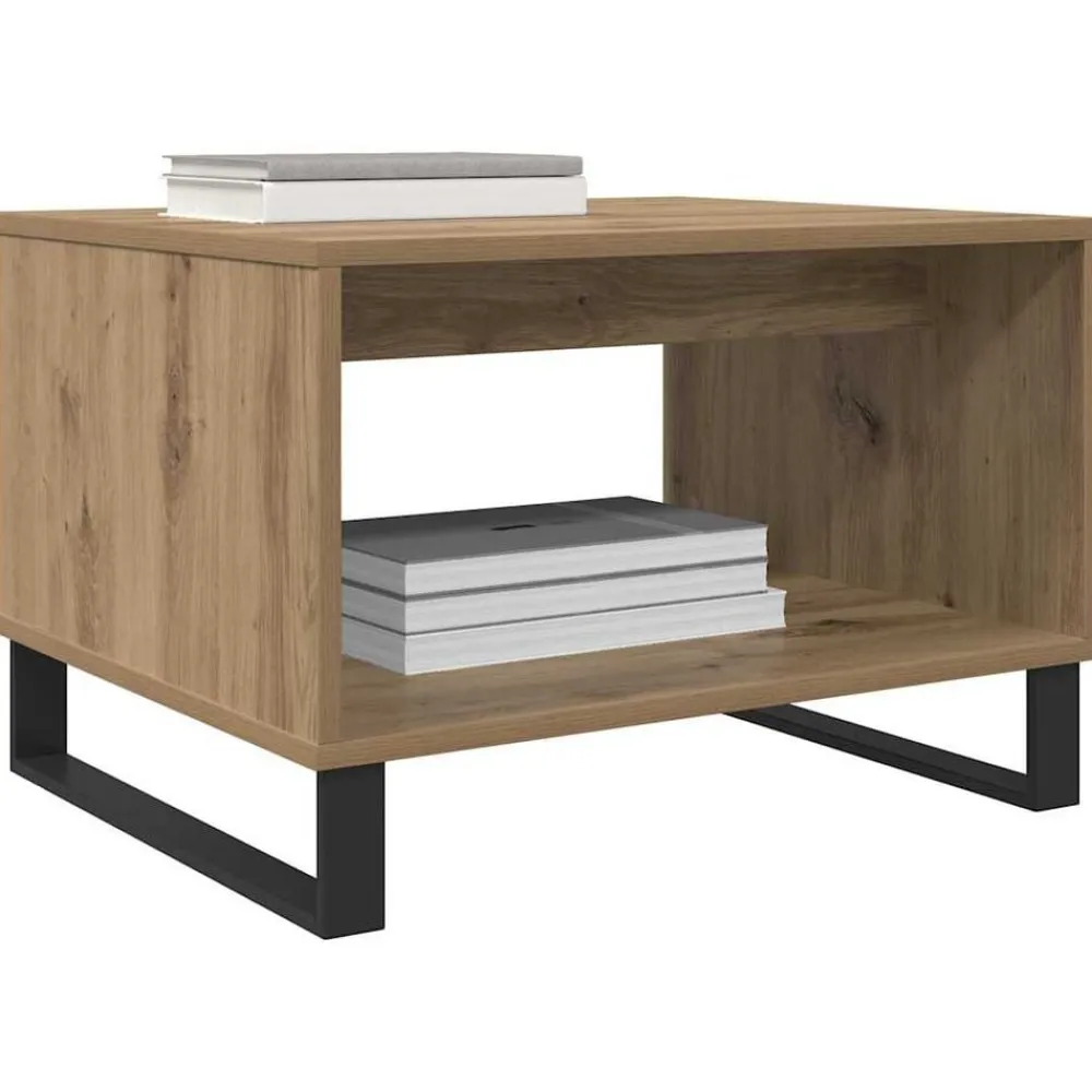 vidaXL Mesas-Mesa de Café 60 x 50 x 40 cm Madera contrachapada