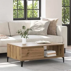 vidaXL Mesas-Mesa de Café 90 x 60 x 35 cm Madera contrachapada
