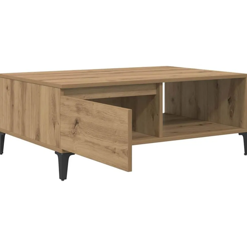 vidaXL Mesas-Mesa de Café 90 x 60 x 35 cm Madera contrachapada
