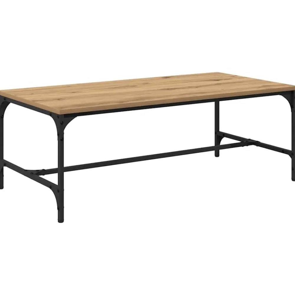 vidaXL Mesa de Café Roble artesanal 100 x 50 x 35 cm Roble artisan Outlet