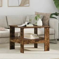 vidaXL Mesas-Mesa de Café 57 x 55 x 45 cm Madera de ingeniería