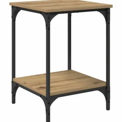 vidaXL Mesa de Café Roble artesanal 40 x 40 x 55 cm Roble artisan Hot