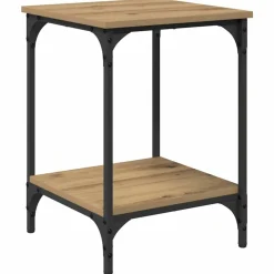 vidaXL Mesa de Café Roble artesanal 40 x 40 x 55 cm Roble artisan Hot
