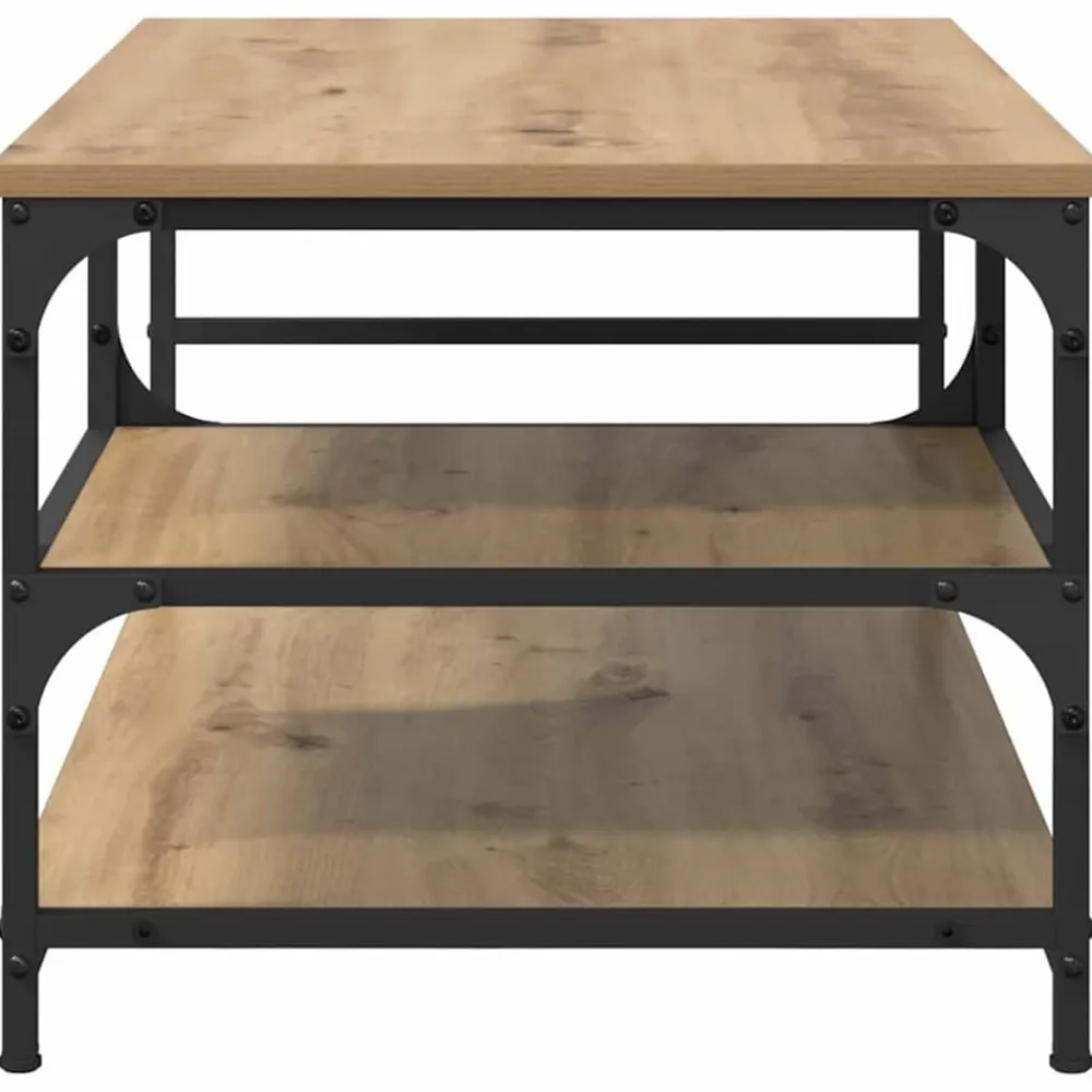 vidaXL Mesa de Café Roble artesanal 90 x 49 x 40 cm Roble artisan Sale