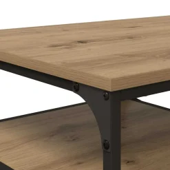 vidaXL Mesa de Café Roble artesanal 90 x 49 x 40 cm Roble artisan Sale