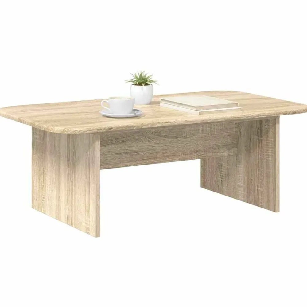 vidaXL Mesa de Café 93 x 53 x 33 cm Madera de ingeniería Roble Sonoma Online