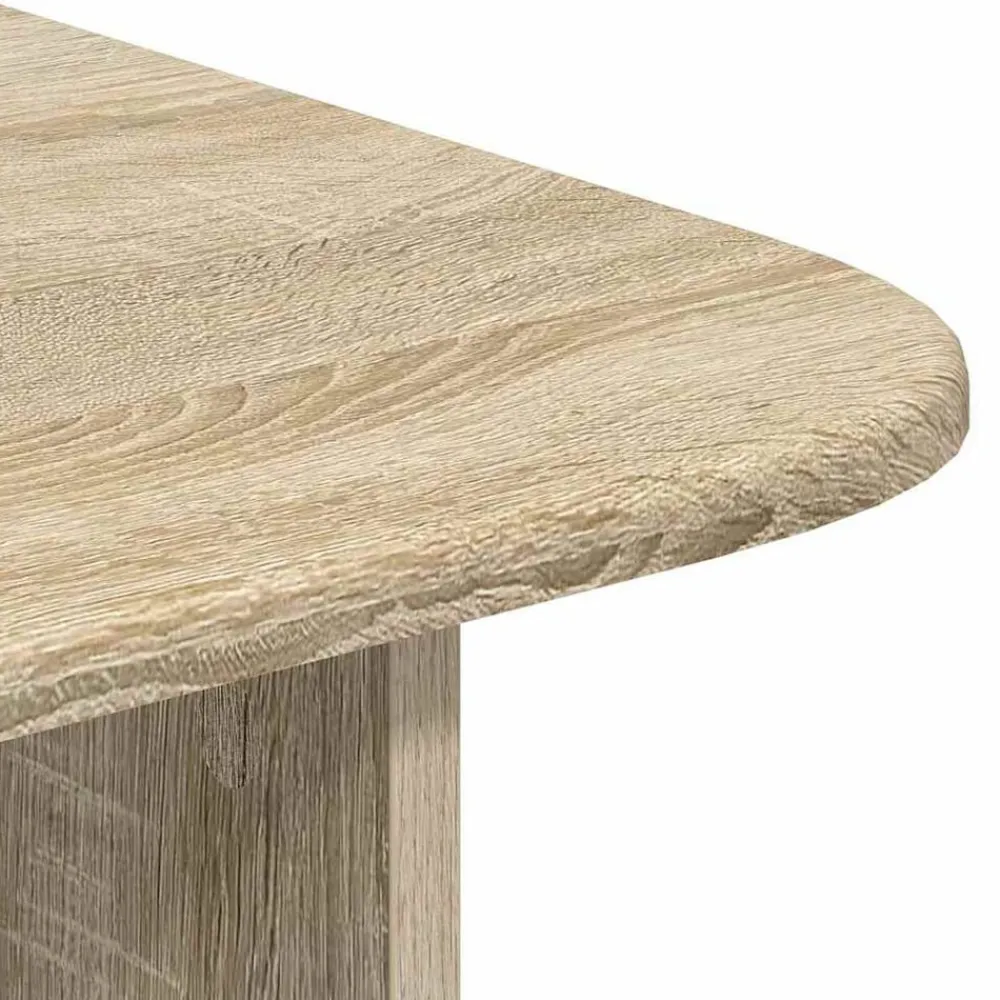 vidaXL Mesa de Café 93 x 53 x 33 cm Madera de ingeniería Roble Sonoma Online