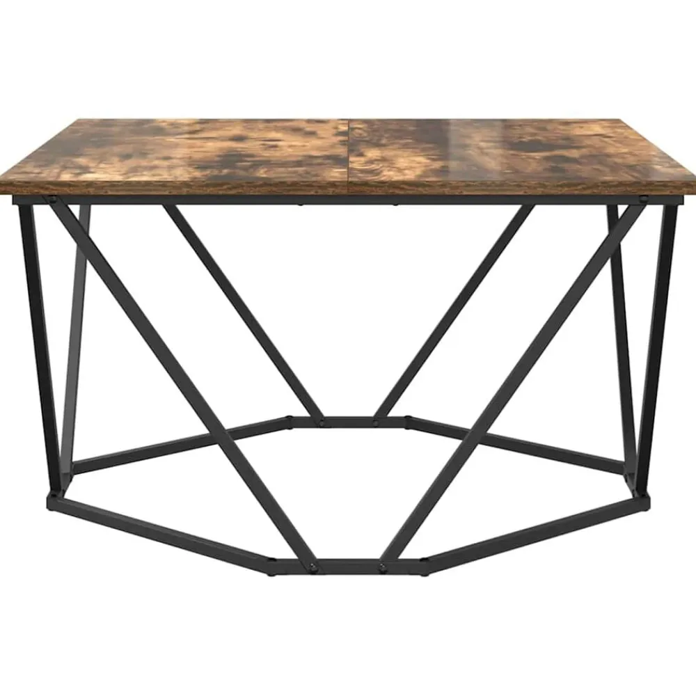 vidaXL Mesa de Café 80 x 80 x 45 cm Roble ahumado Hot