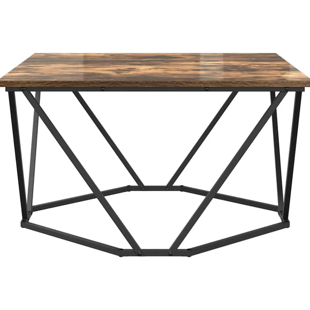vidaXL Mesa de Café 80 x 80 x 45 cm Roble ahumado Hot