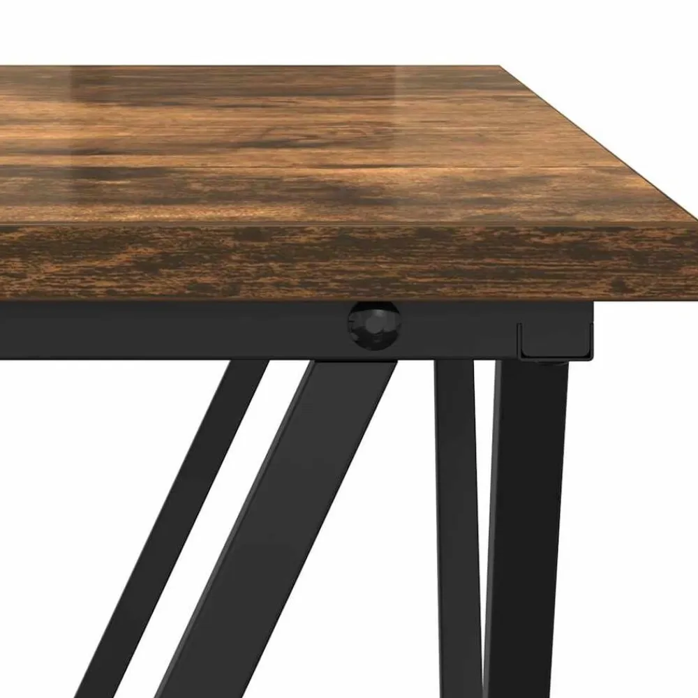 vidaXL Mesa de Café 80 x 80 x 45 cm Roble ahumado Hot