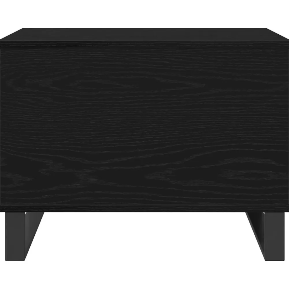 vidaXL Mesa de Café 60 x 44,5 x 45 cm Roble negro Sale