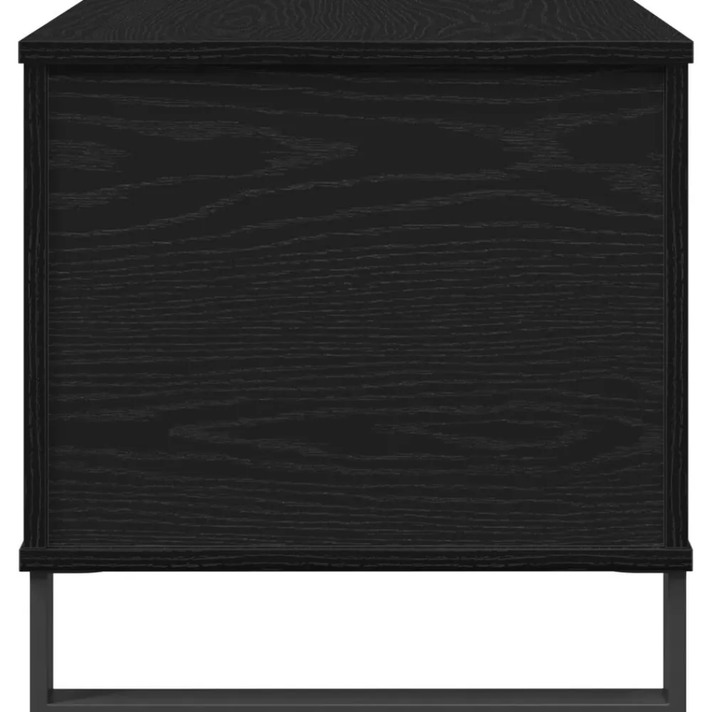 vidaXL Mesa de Café 60 x 44,5 x 45 cm Roble negro Sale