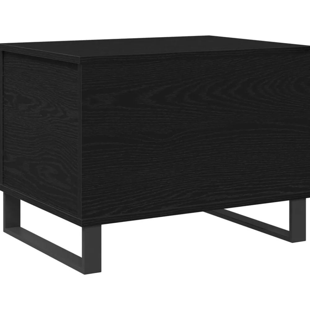 vidaXL Mesa de Café 60 x 44,5 x 45 cm Roble negro Sale