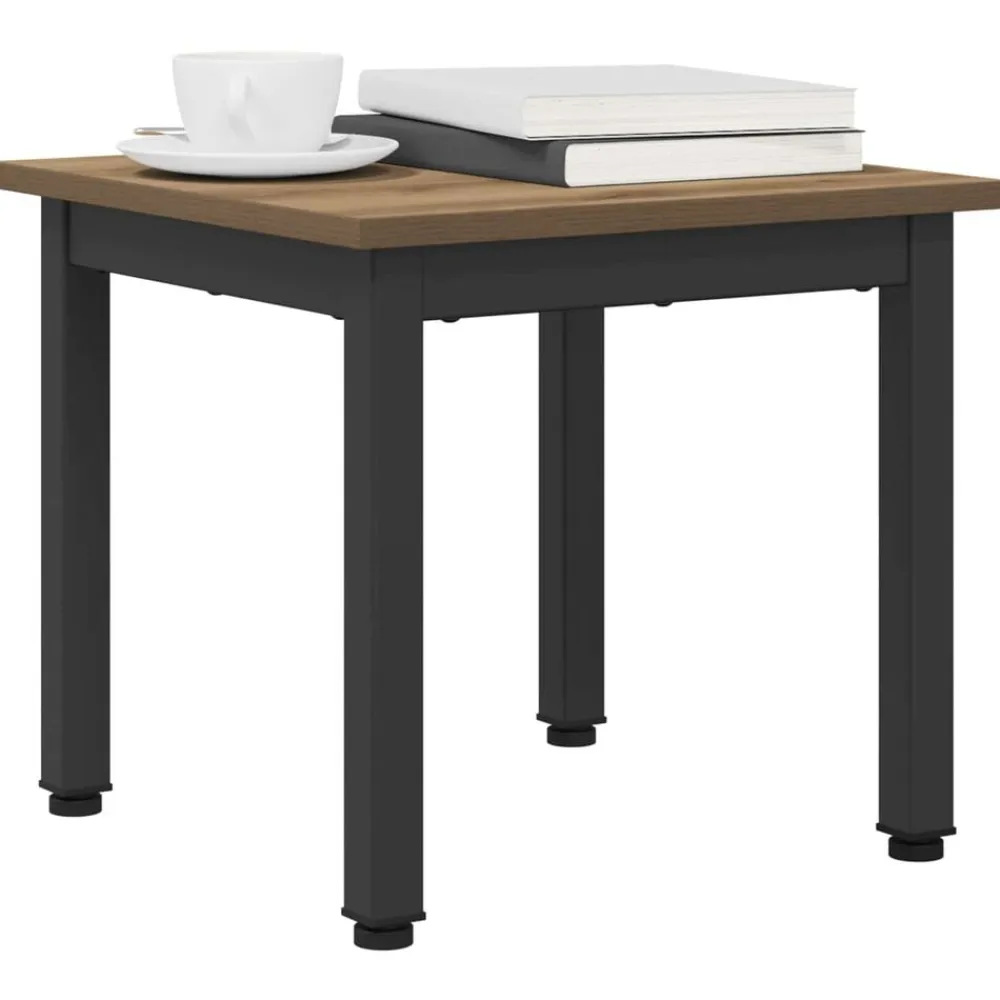 vidaXL Mesa de Café Roble Artesanal 40 x 40 x 36 cm Roble artisan Hot