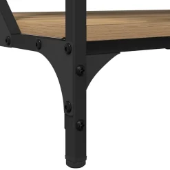 vidaXL Mesas-Mesa de Café Roble artesanal 70x50x50cm Madera contrachapada