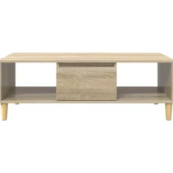 vidaXL Mesa de Café 102 x 55 x 35 cm Madera de ingeniería Roble Sonoma Clearance