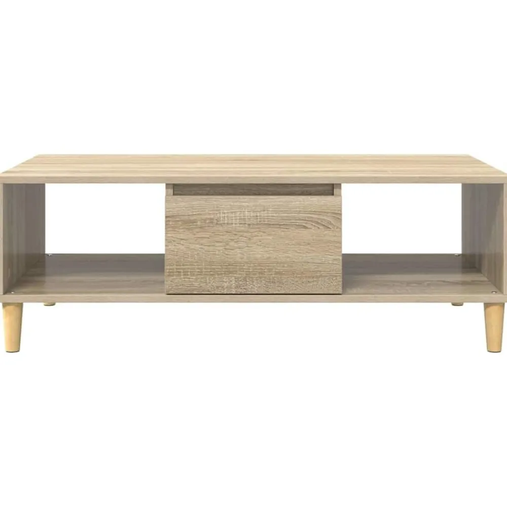 vidaXL Mesa de Café 102 x 55 x 35 cm Madera de ingeniería Roble Sonoma Clearance