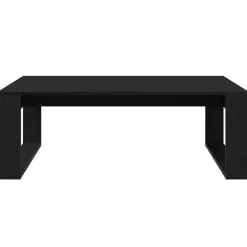 vidaXL Mesa de Café 100 x 100 x 35 cm Madera de ingeniería Roble negro Best