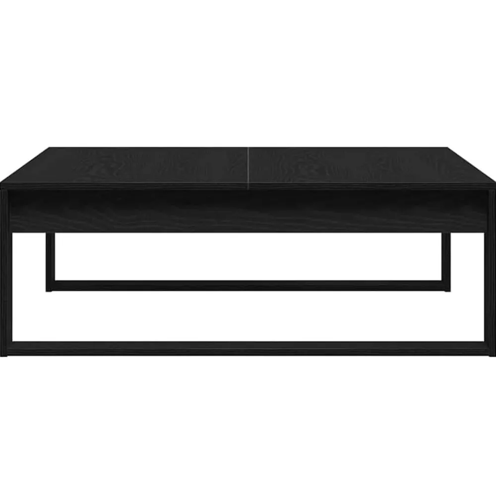 vidaXL Mesa de Café 100 x 100 x 35 cm Madera de ingeniería Roble negro Best