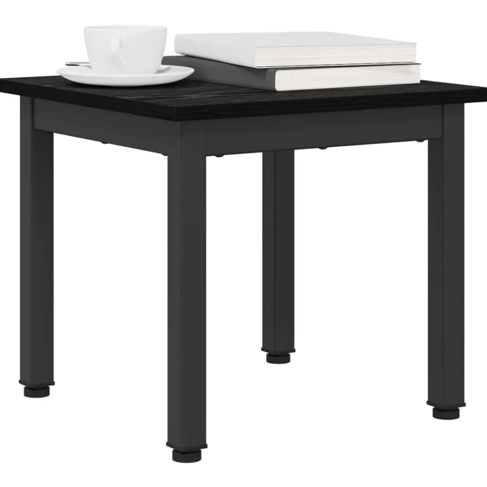 vidaXL Mesa de Café 40 x 40 x 36 cm Madera de ingeniería Roble negro Best