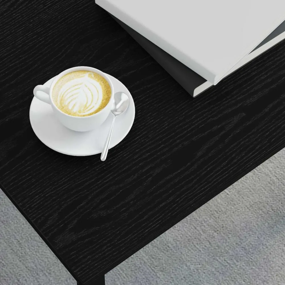 vidaXL Mesa de Café 40 x 40 x 36 cm Madera de ingeniería Roble negro Best