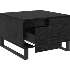 vidaXL Mesa de Café 55 x 55 x 36,5 cm Madera de ingeniería Roble negro Hot